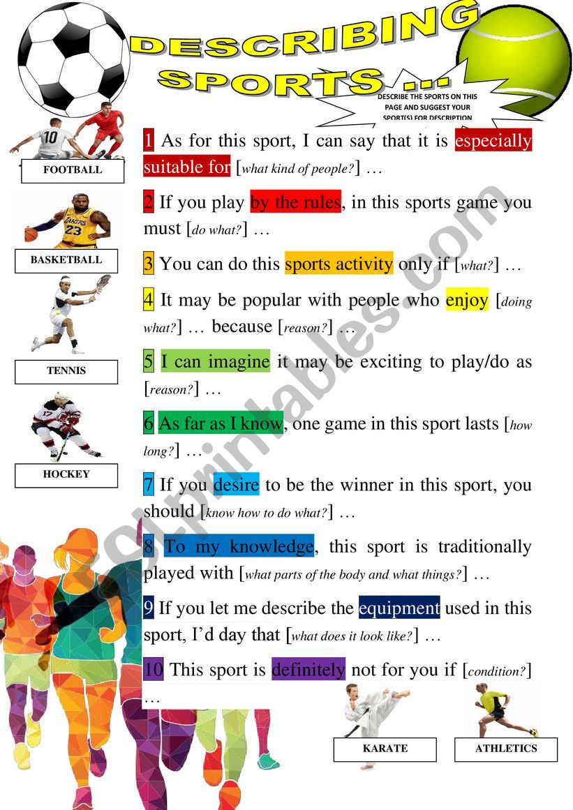 DESCRIBING SPORTS [A CLIL CLASS]